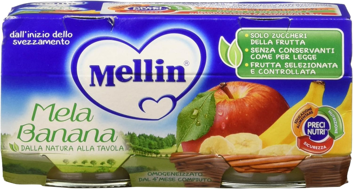 Mellin Cibo Omogeneizzato Mela/Banana - 200 g