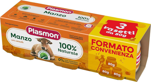 Plasmon Omogeneizzato Manzo 3x80g