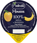 Melinda Mousse di Mele e Banana, Multicolore, 100 Gr