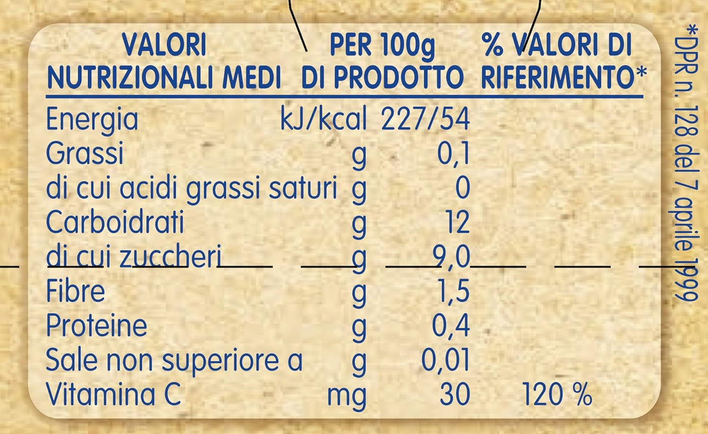 Mellin Omogeneizzato Di Frutta Mista, Naturale, 100 g, Confezione da 24