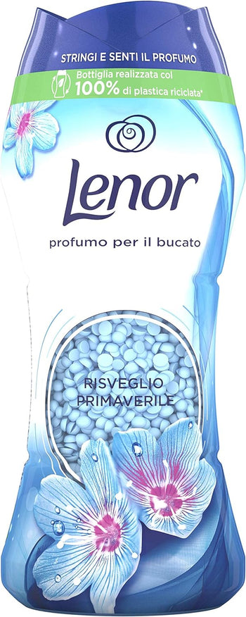 Lenor Perle Profumatore Bucato Lavatrice,210 g, Risveglio primaverile, Intensificatore di Profumo Bucato per un'Esplosione di Freschezza, 100% Plastica Riciclata