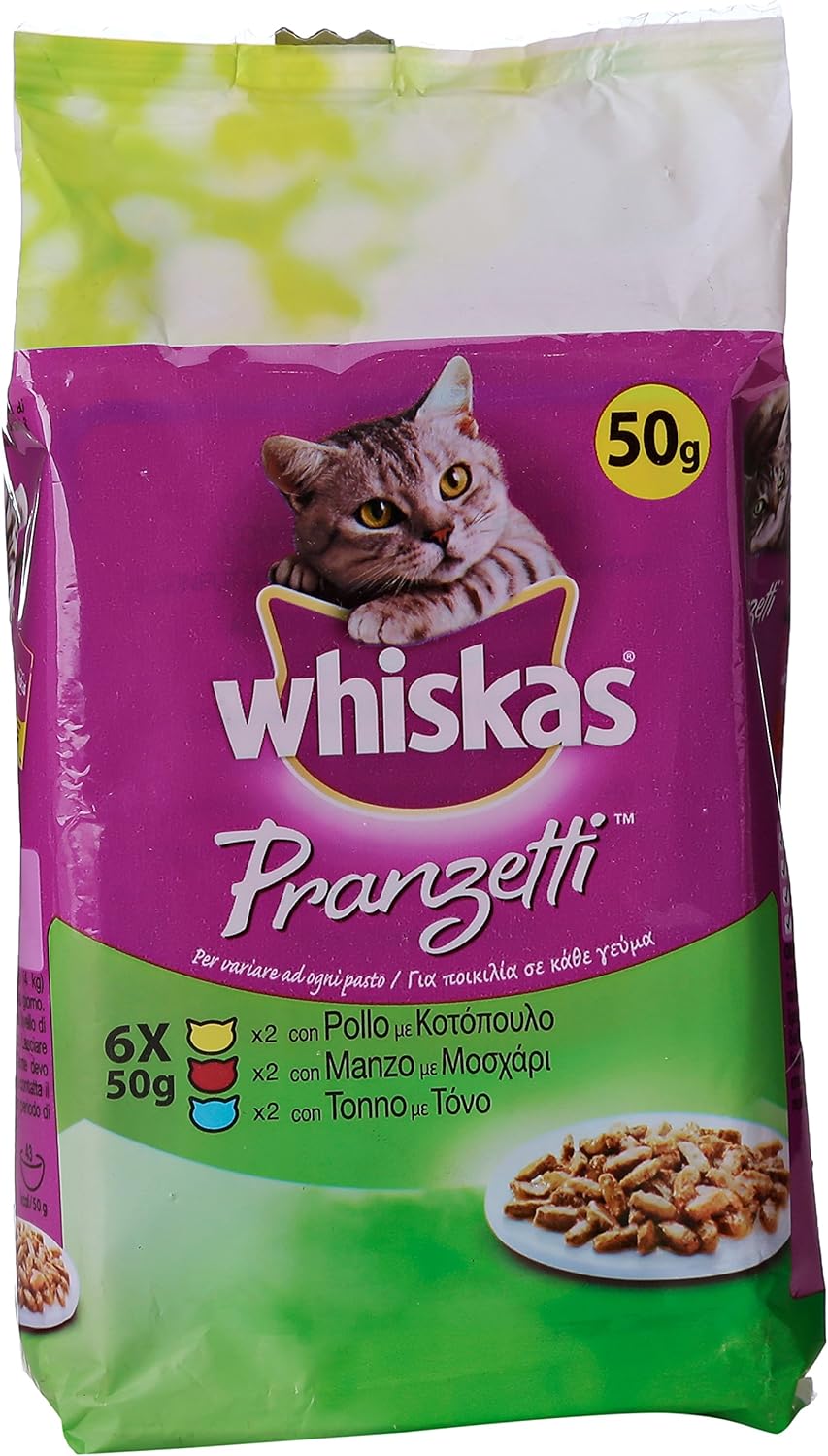 Whiskas Pranzetti Mari&Monti, 6 x 50g