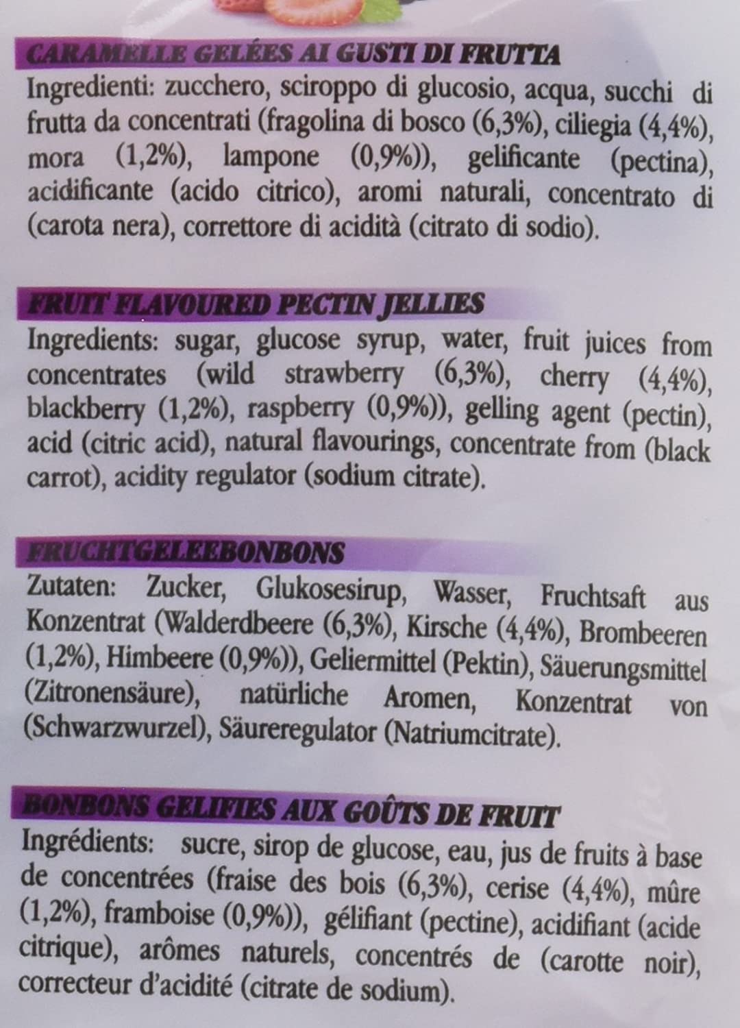 Sperlari Golose Gelées alla Frutta, 175g