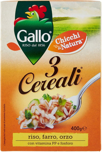 Gallo 3 Cereali Miscela di Cerali, 400g