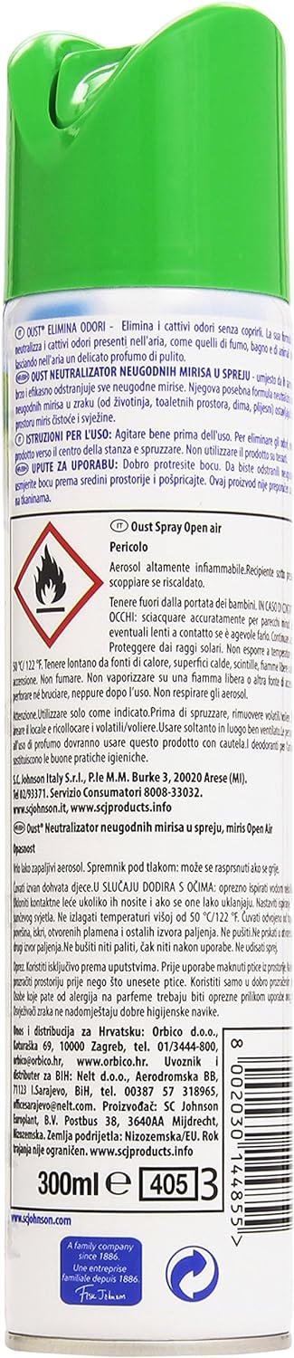 Oust Elimina Odori Open Air, 300ml