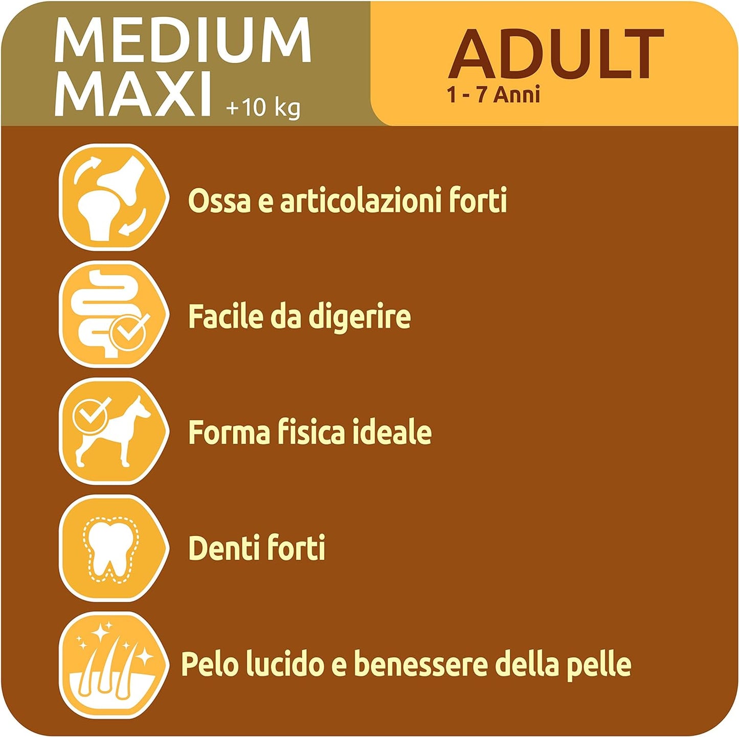 Ultima Cibo per Cani Medium Maxi Adult con Pollo, 2200g