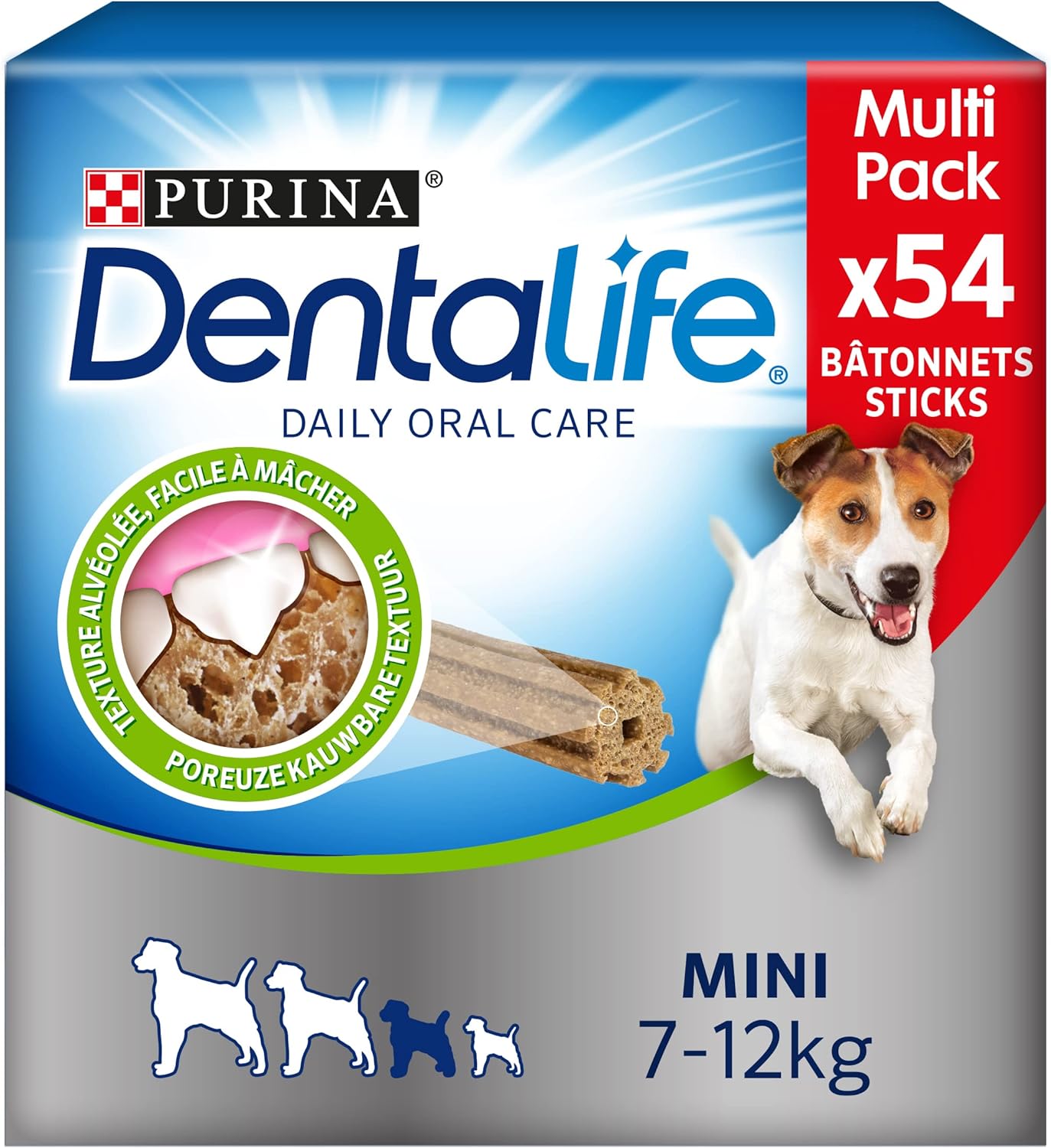 DENTALIFE Mini - Multipack - 54 dolcetti da masticare per cani di piccola taglia, 882 g, igiene orale quotidiana