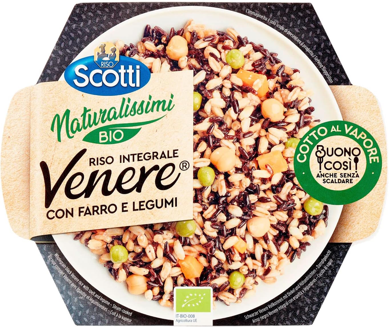 Riso Scotti Riso Venere Bio Con Farro E Legumi, 180g