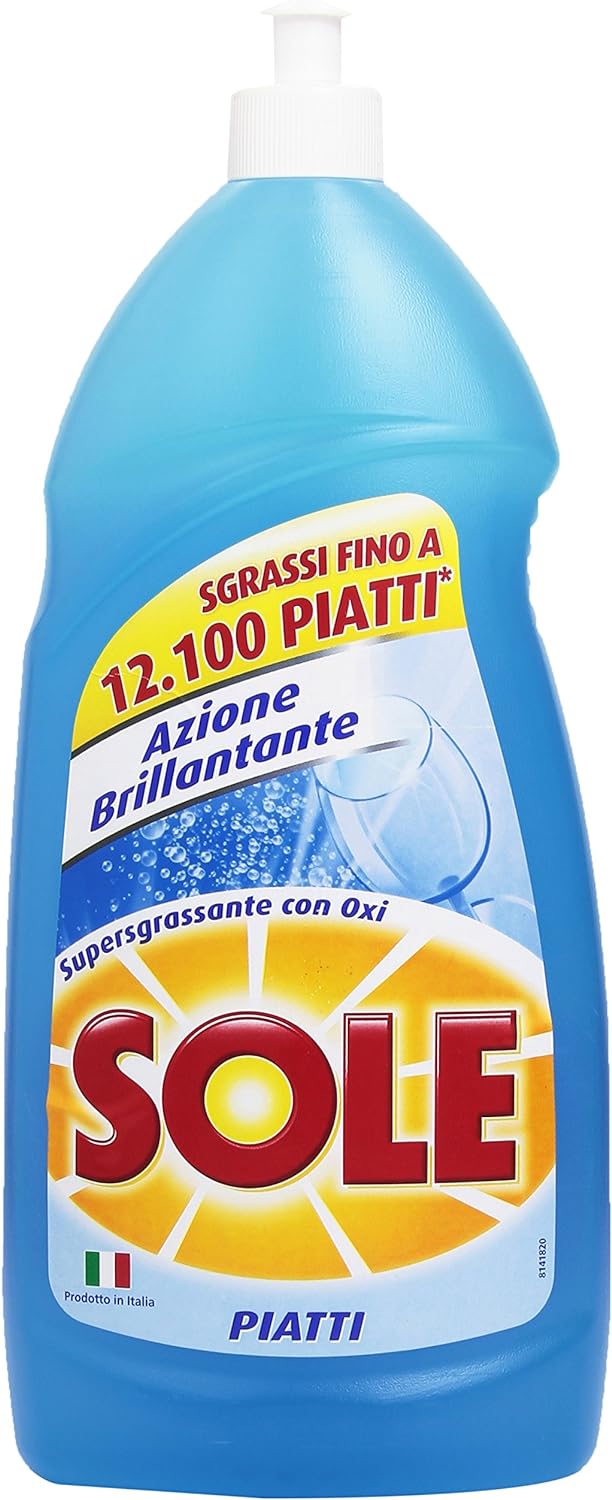 Sole Detersivo Piatti Liquido, Azione Brillantante, 1.1 l