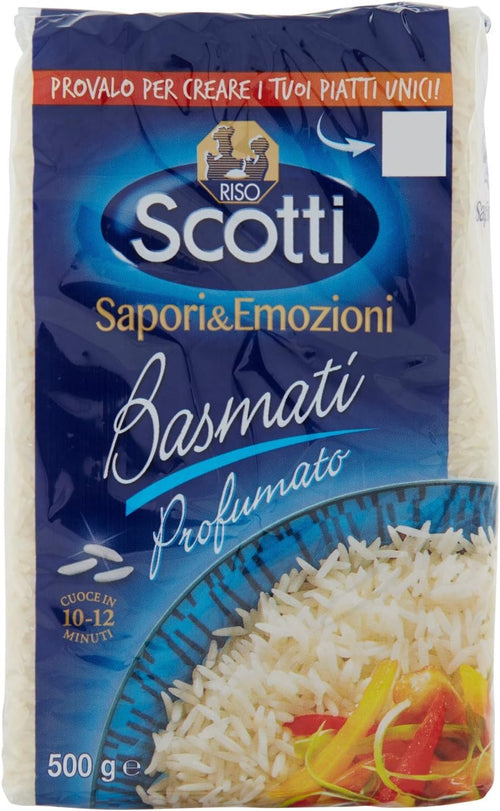 Riso Scotti - Sapori & Emozioni, Basmati Profumato - 6 pezzi da 500 g [3 kg]