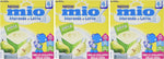 Nestlé Mio - Merenda al Latte Pera, senza Glutine, da 6 Mesi - 3 confezioni da 4 vasetti di plastica da 100 g [12 vasetti, 1200 g]