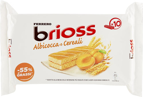 Ferrero Brioss Albicocca - 1 confezione da 10 merendine - 280 gr - [confezione da 6]