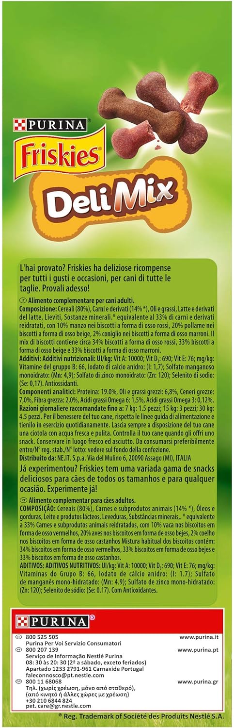 Purina Friskies Biscotti DeliMix per Cani Adulti, 500g