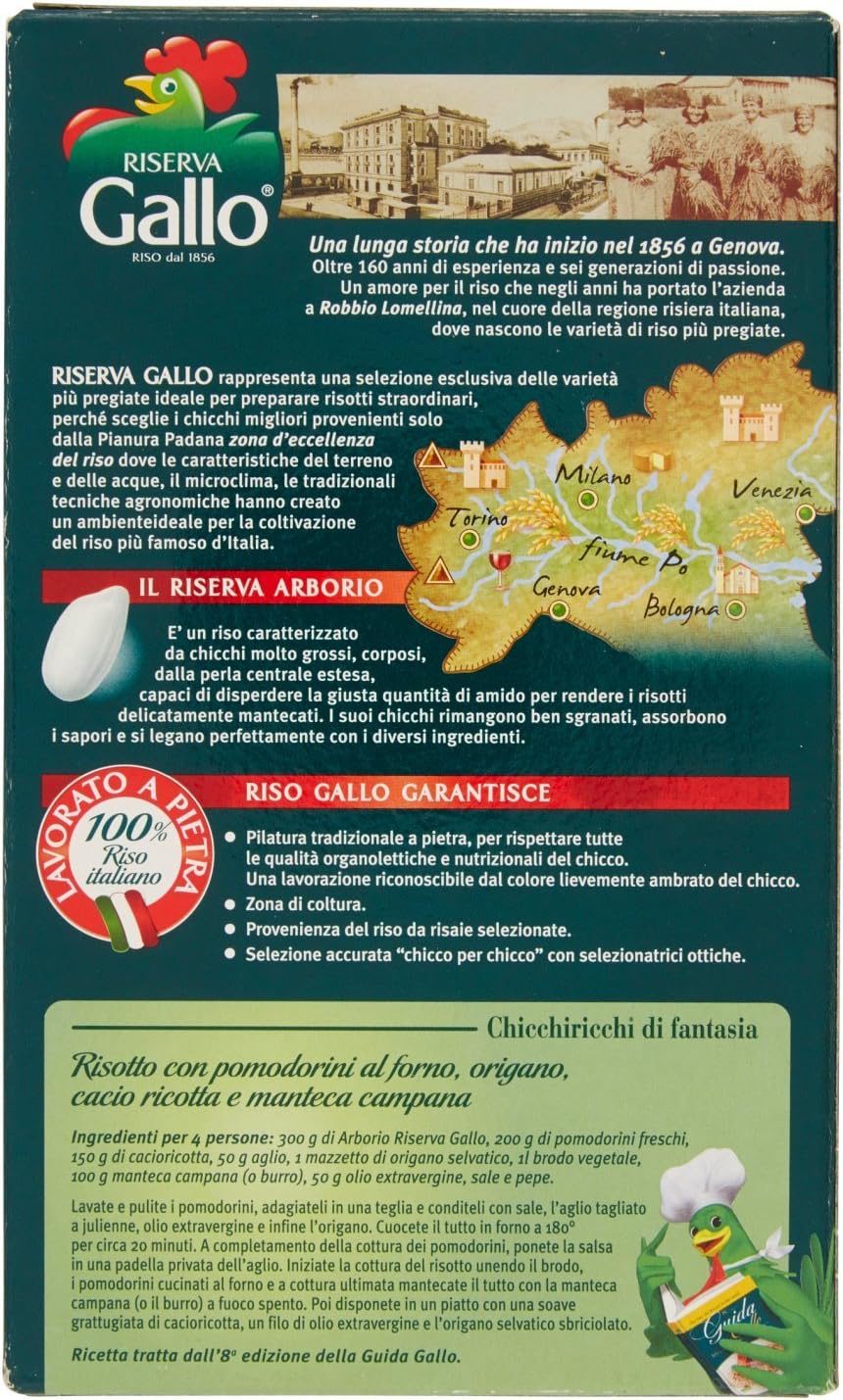 Gallo - Riso Arborio, Chicchi grossi - 2 confezioni da 1 kg [2 kg]