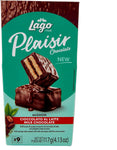 Lago 1968 Plaisir Chocolate, Mignon di Soffice Pan di Spagna Ricoperto di Cioccolato al Latte Farcito di Pregiata Crema al Cacao, 9 Monoporzioni, 117g