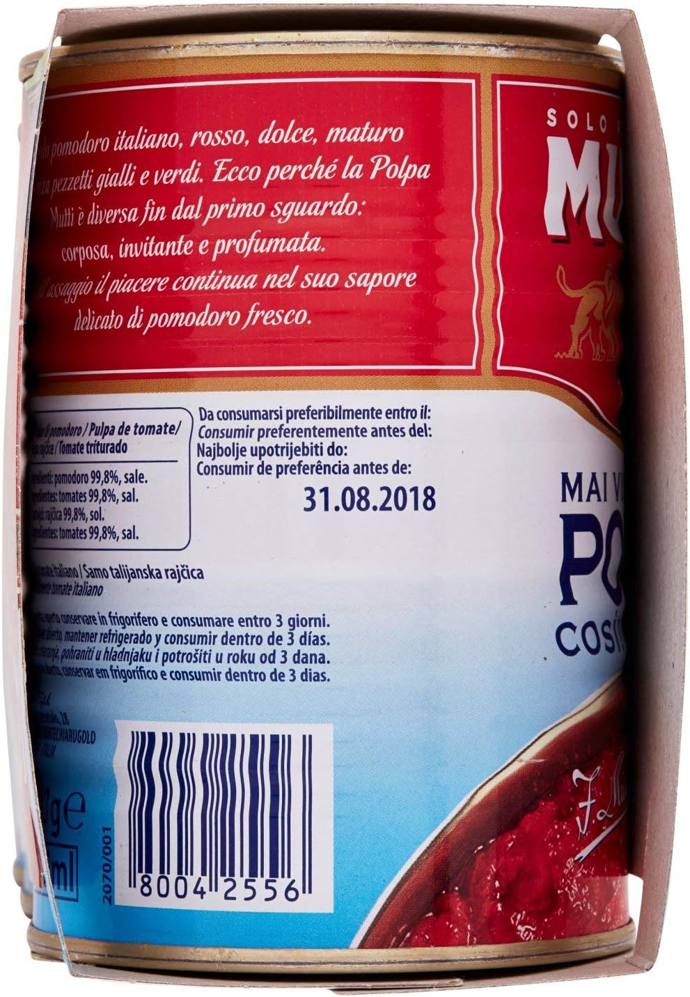 Mutti Parma Polpa di Pomodoro Finissima, 3 x 400g
