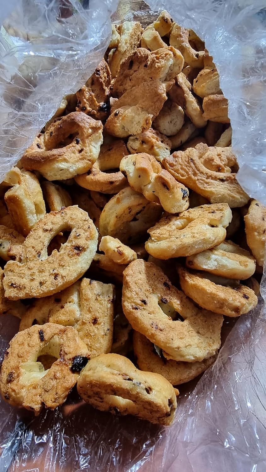 Raspada Taralli Artigianali Pugliesi fatti a mano autentici - Qualità pregiata Made in Italy (Calzone, Conf. 6 Astucci)