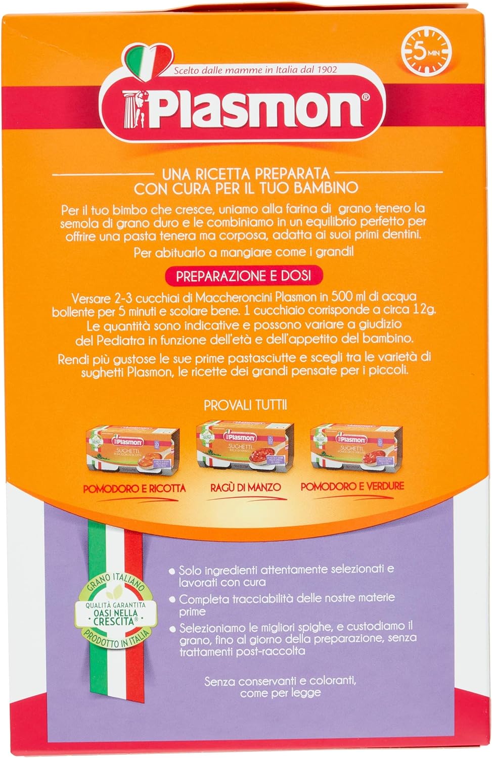 Plasmon Pastina Maccheroncini, 12 x 340 g