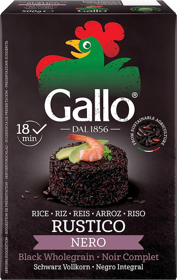 Riso Gallo - Riso, 500 g, colore: Nero
