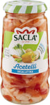 Saclà, Acetelli, Insalatina, Ideale per Aperitivo, Antipasti e Contorni, Vaso Vetro, 290g (150g sgocciolato)