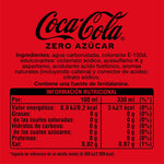 Refresco de Cola Coca Cola Zero lata pack 12x33 cl