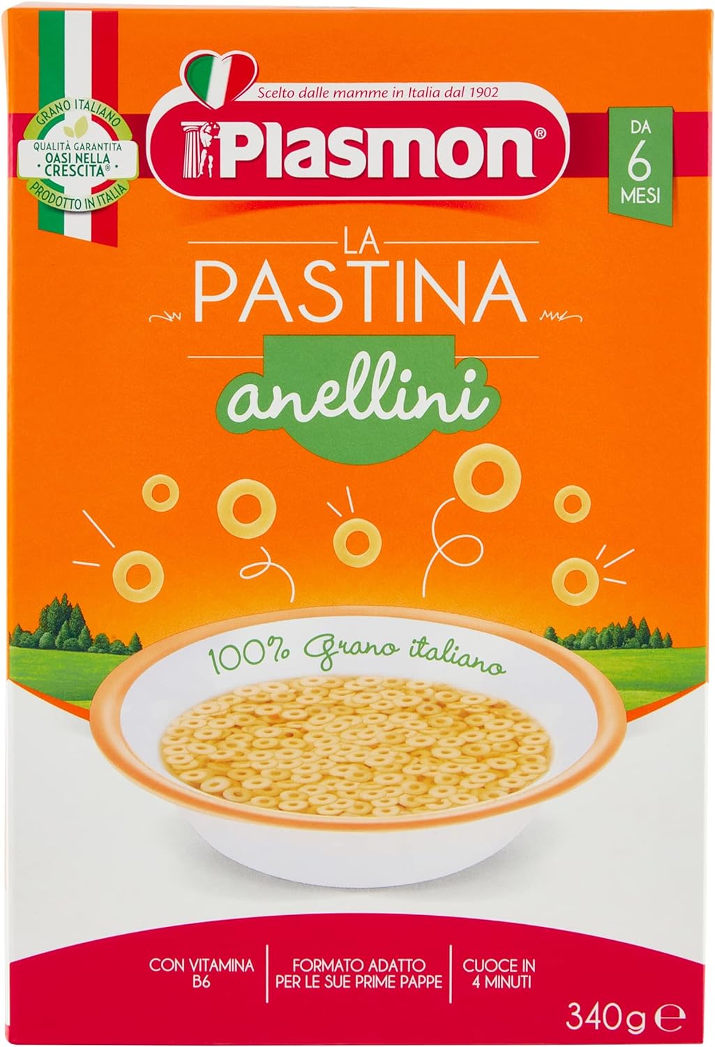 Plasmon Pastina Anellini, 12 x 340 g