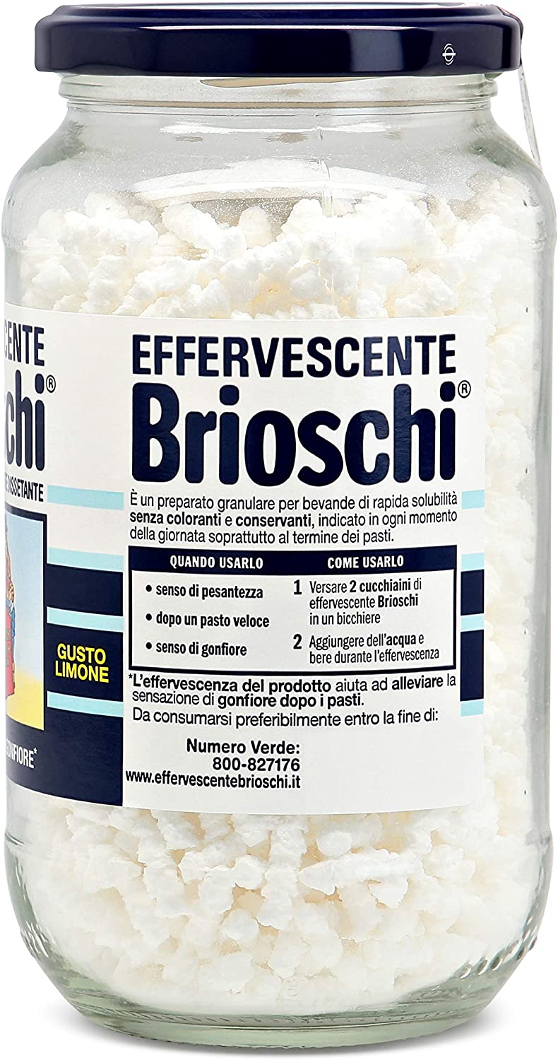 Brioschi Granulare Effervescente al Gusto di Limone, Digestivo Rinfres –  Raspada