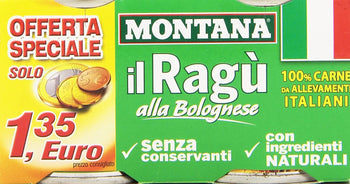 Montana - Carne, Da Allevamenti Italiani - 200 g (Confezione da 2)