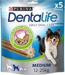 Purina Dentalife Cane Snack per l'Igiene Orale, Taglia Medium, 5 Confezioni da 115 g Ciascuna