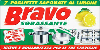 Bravo Pagliette Sgrassante - 1 Pacco da 30 x 7 - Totale: 210