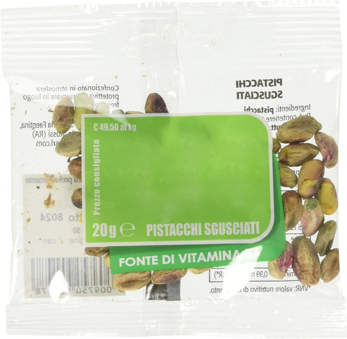 EuroCompany Pistacchi Sgusciati - 5 pezzi da 20 g [100 g]