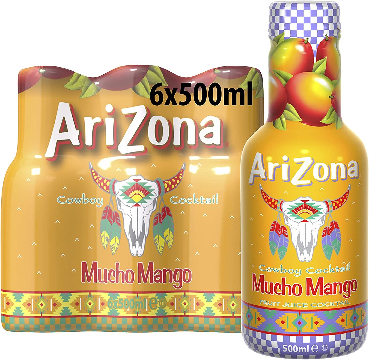 Arizona Cowboy Cocktail Mucho Mango, 6 Pack (6 x 500 ml)