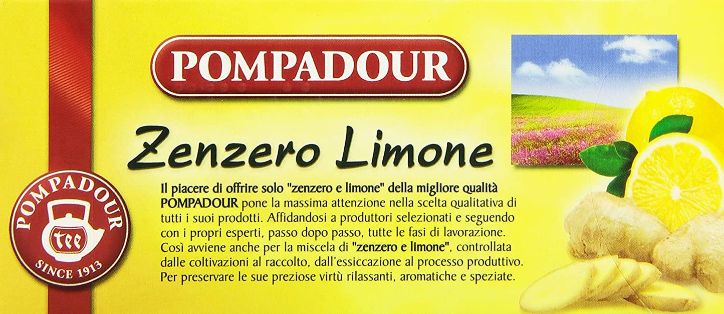 Pompadour Zenzero Limone, 20 Filtri, 36g