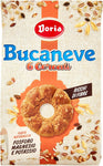 Doria - Bucaneve 6 Cereali, Biscotti Ricchi di Fibre - Ideali per la tua Colazione o Spuntino - Confezione da 300 gr