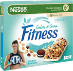 Nestle - Fitness Barrette Cookies and Cream al Cioccolato e Crema - Barretta con Frumento e Avena Integrale 94 g