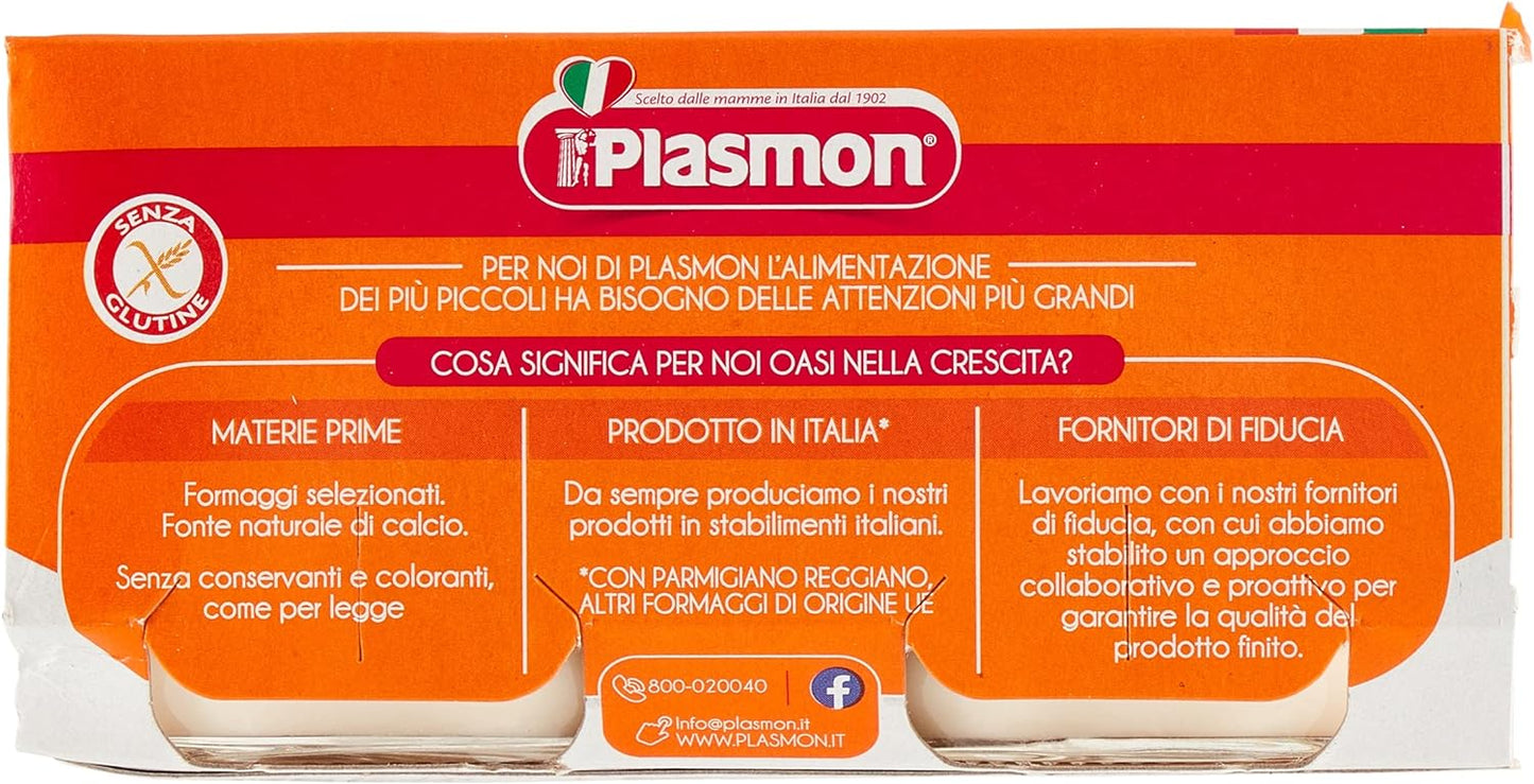 Plasmon Omogeneizzato di Formaggino Fuso e Parmigiano – 24x80g