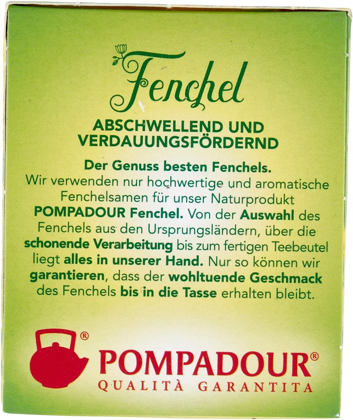 Pompadour Finocchio per Infuso, Confezione da 20 bustine