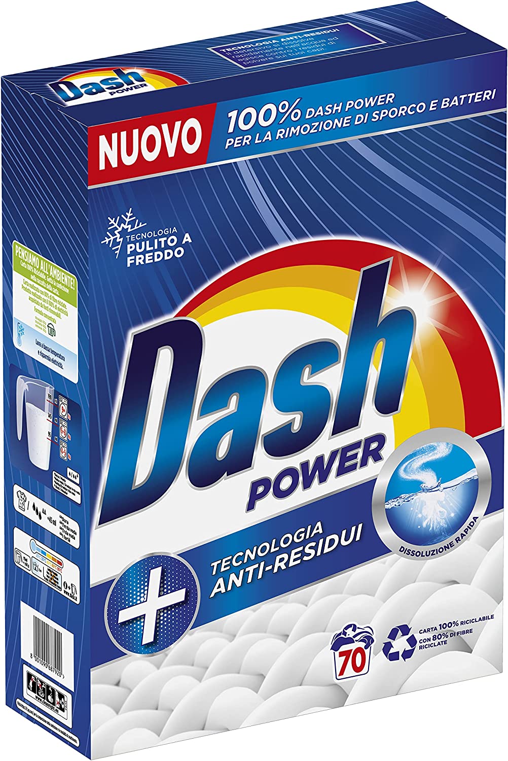Dash Detersivo Lavatrice In Polvere, 4.2Kg – Raspada