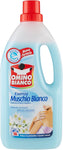 Omino Bianco - Detersivo a Mano e Lavatrice, Essenza Muschio Bianco - 4 flaconi da 1000 ml [4 l]