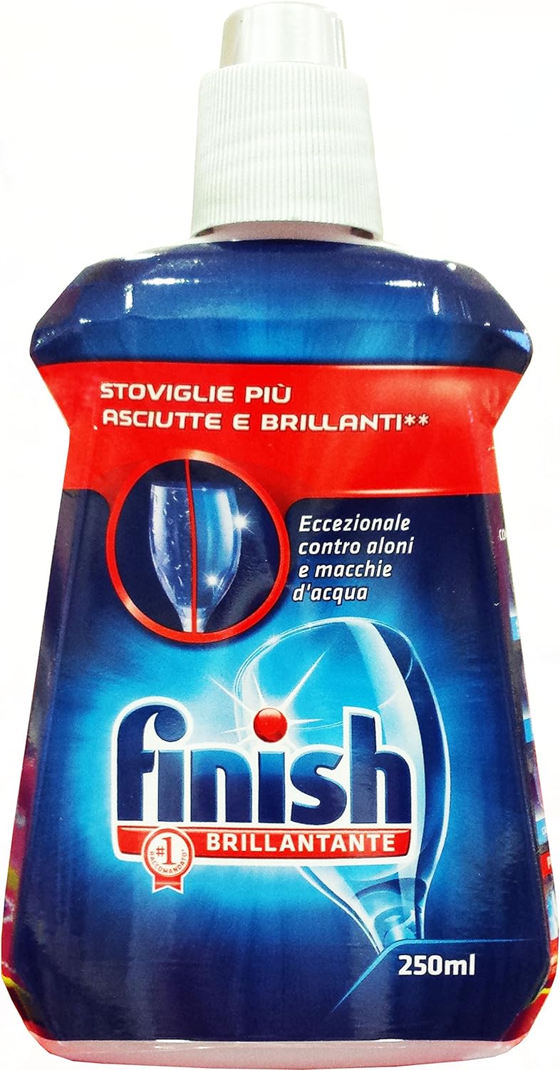 16 x FINISH Brillantante Stoviglie Regolare 250 Ml