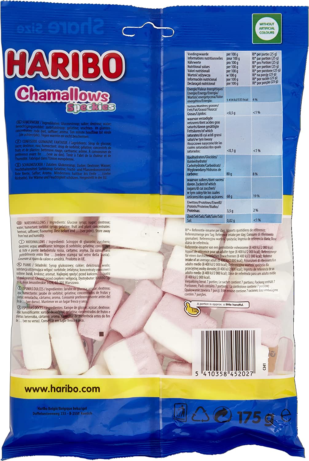 Haribo Chamallows Speckies, 175g