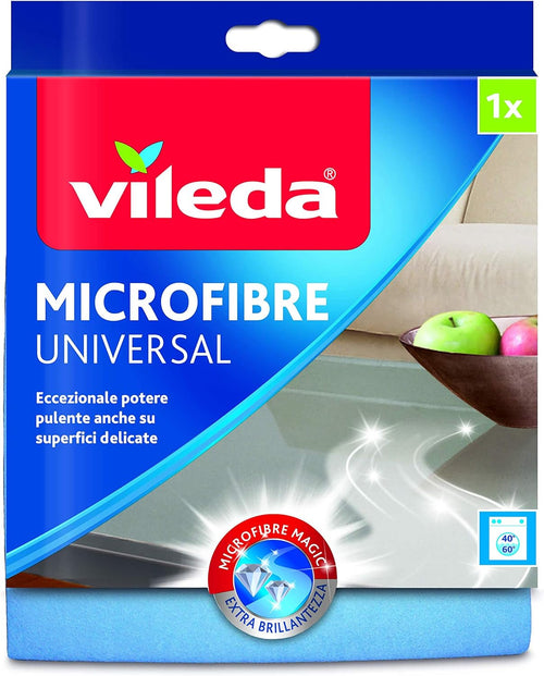 Vileda Panno Microfibra Plus Multiuso, Celeste, Media