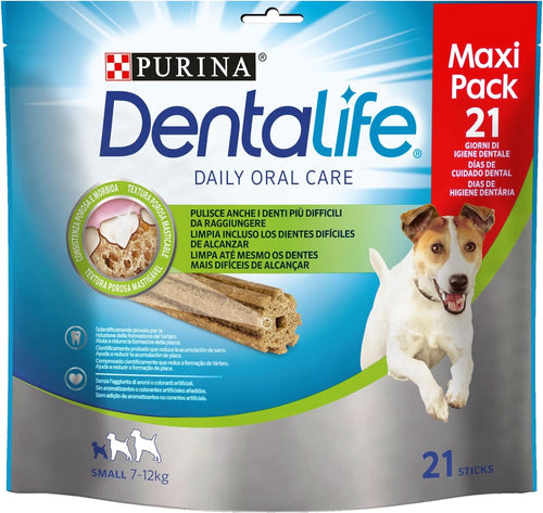 Dentalife Multipack Cane Snack per l'Igiene Orale, Taglia Small, 345 g - Confezione da 4 Pezzi