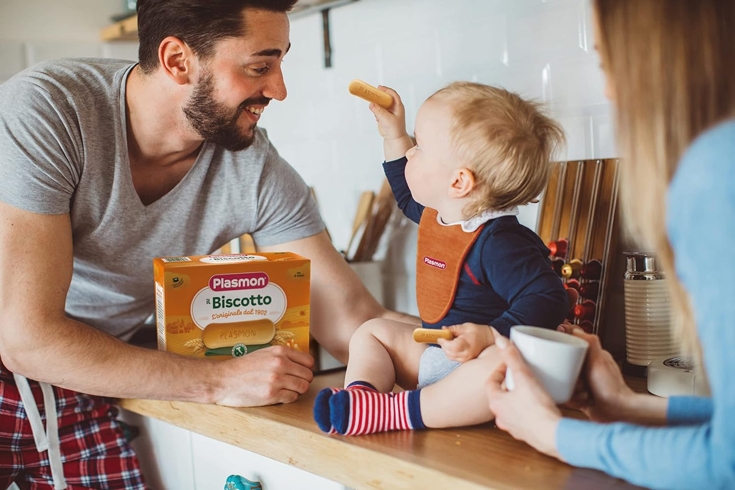 Plasmon il Biscotto,100% grano italiano selezionato, si scioglie in bocca e nel latte, Confezione da 6 x 720g