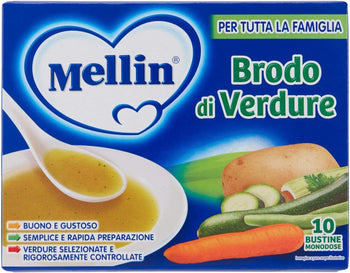 Mellin Brodo Verdure, 10 x 8g