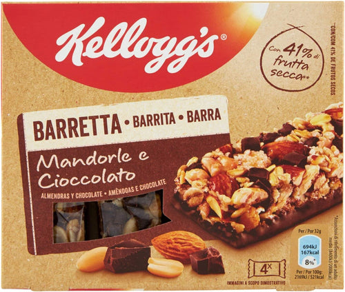 Kellogg's Barretta Mandorle e Cioccolato - 128 g