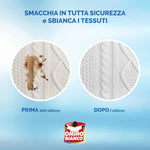 Omino Bianco - Sbianca Lana, in Polvere, per Capi Bianchi con Formula Sbianca e Smacchia, in Polvere 5 Buste x 100g, 1 Confezione