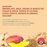 Pompadour, Infuso Zenzero Mango Thai, 30 Filtri (3 Confezioni da 10 Filtri), Gusto Dolce Leggermente Speziato, Senza Lattosio, Glutine e Allergeni, Vegan