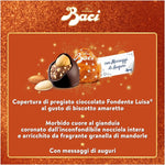 BACI PERUGINA Gusto Amaretto Cioccolatini Fondenti ripieni al Gianduia e gusto di Biscotto Amaretto, Scatola 150g