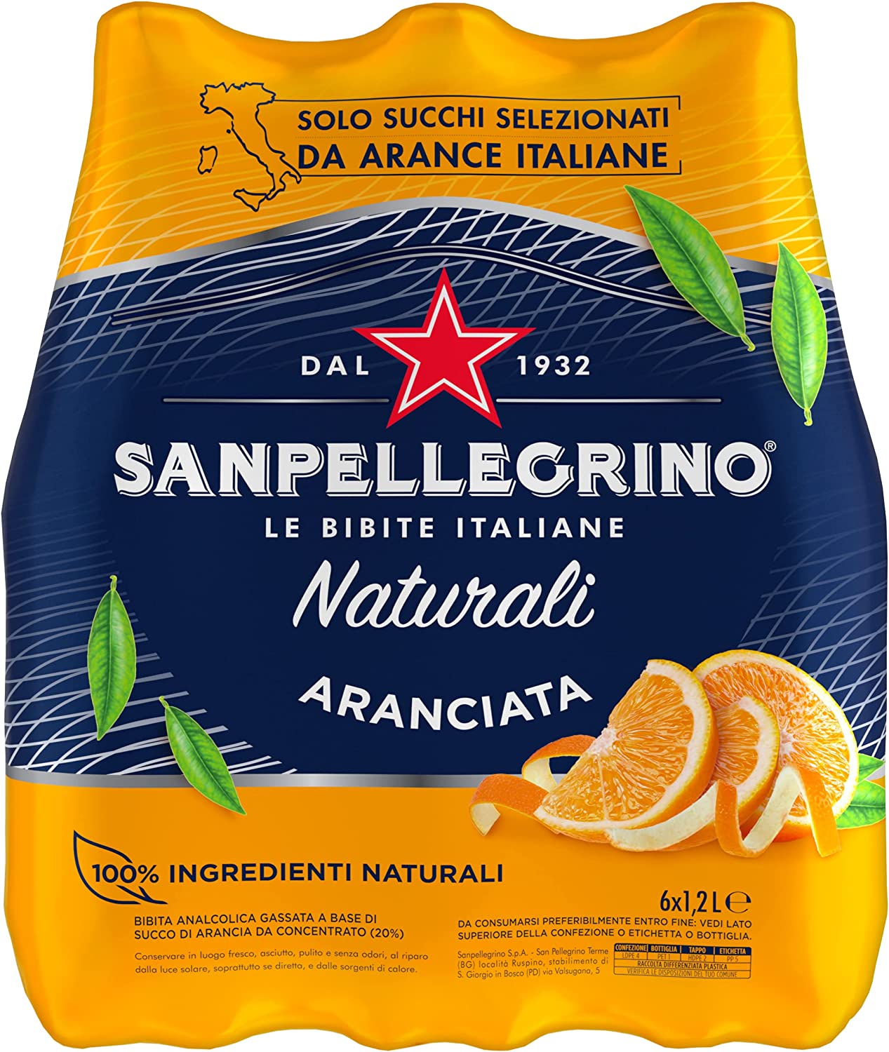 Bibite Sanpellegrino L'Aranciata 120cl